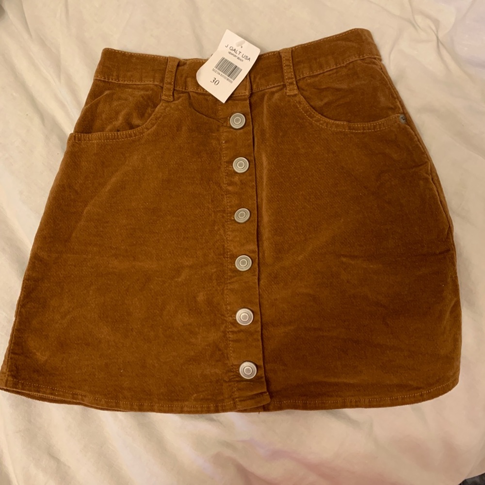 Brandy Melville corduroy brown skirt